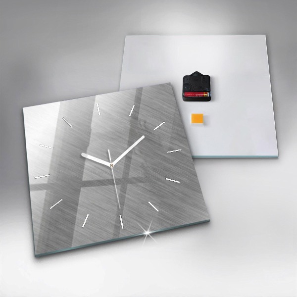 Square wall clock Metal wall