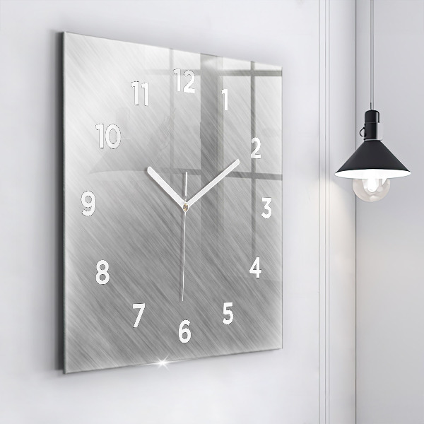 Square wall clock Metal wall