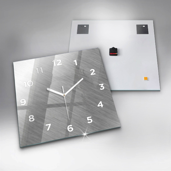Square wall clock Metal wall