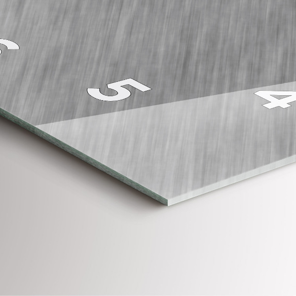 Square wall clock Metal wall