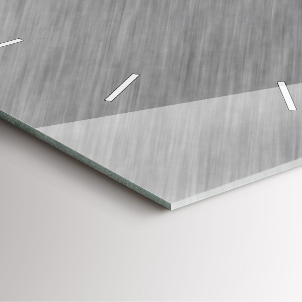 Square wall clock Metal wall