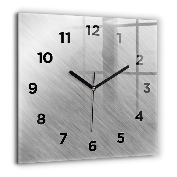 Square wall clock Metal wall