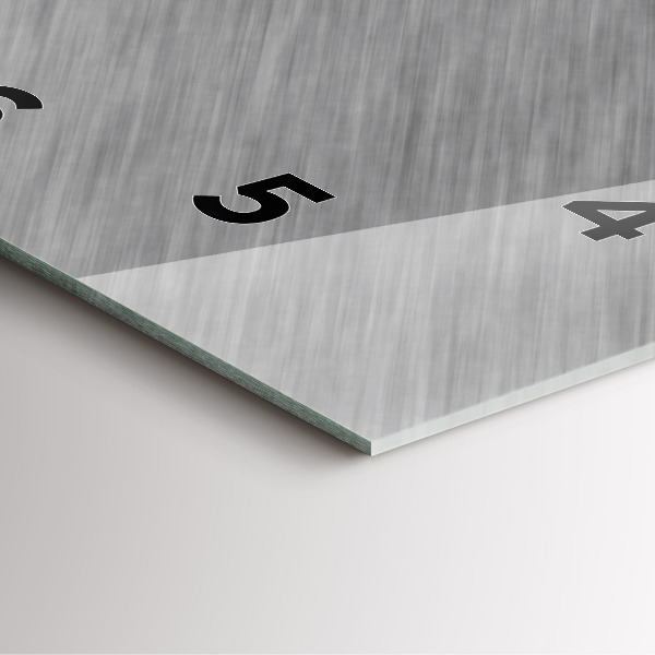 Square wall clock Metal wall