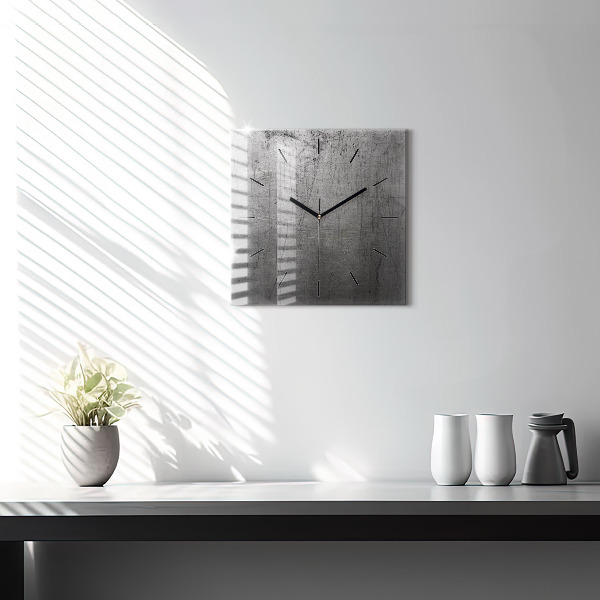 Square wall clock Metal wall