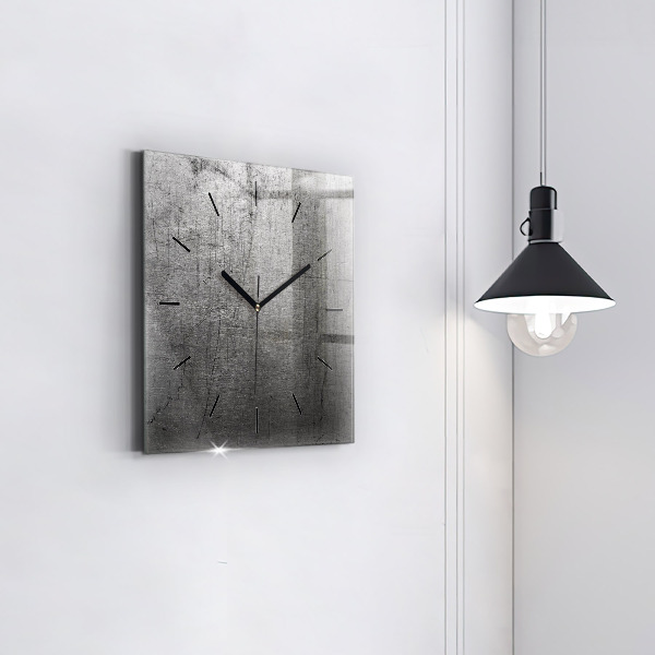 Square wall clock Metal wall