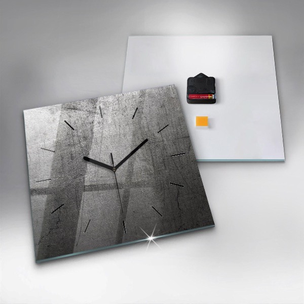 Square wall clock Metal wall