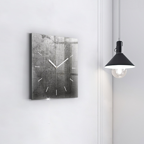Square wall clock Metal wall