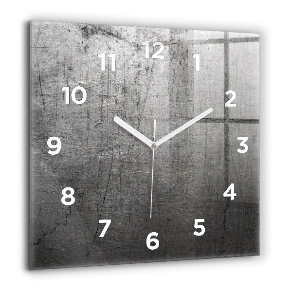 Square wall clock Metal wall
