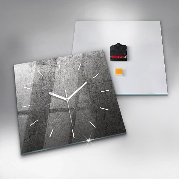 Square wall clock Metal wall