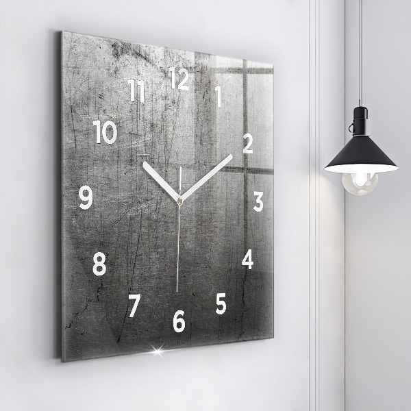 Square wall clock Metal wall