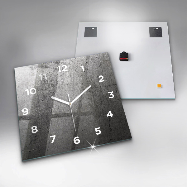 Square wall clock Metal wall
