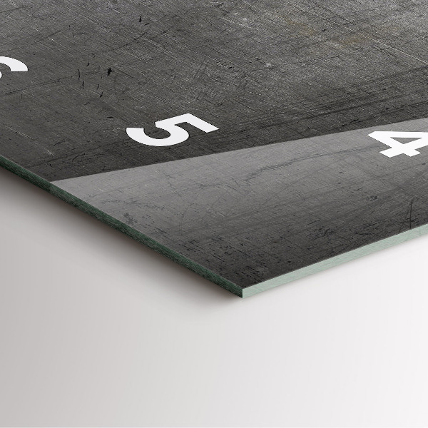 Square wall clock Metal wall