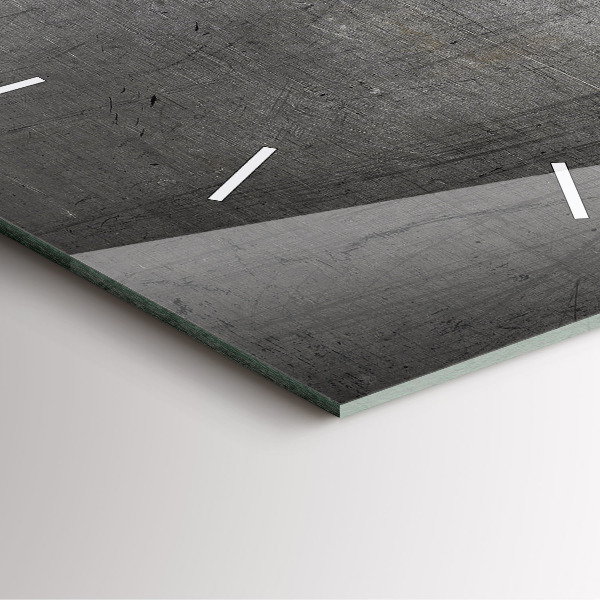 Square wall clock Metal wall