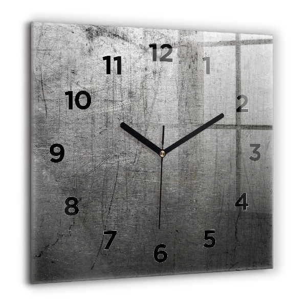 Square wall clock Metal wall