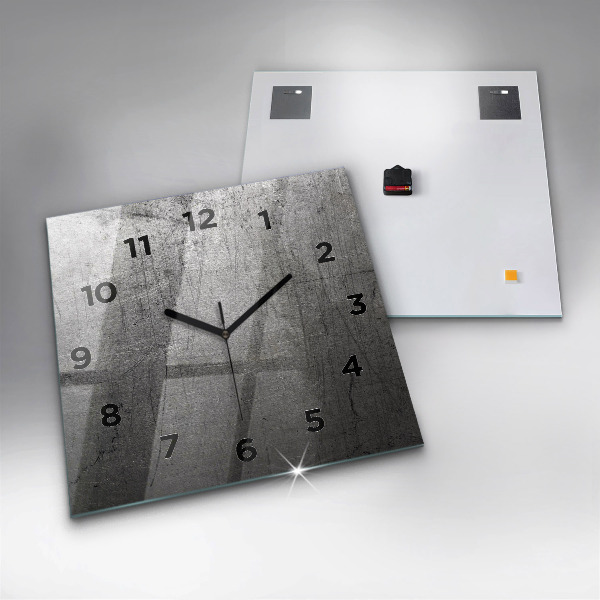 Square wall clock Metal wall