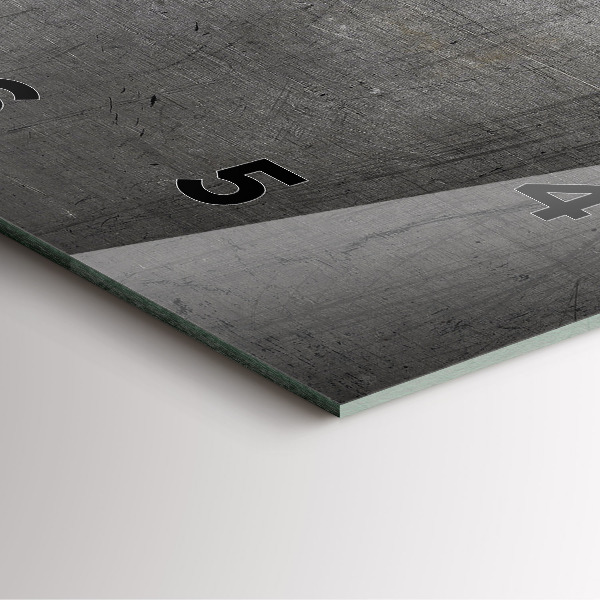 Square wall clock Metal wall