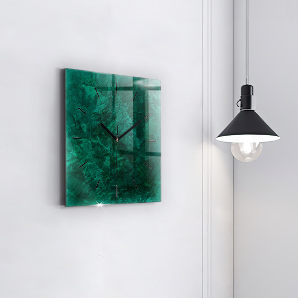 Square wall clock Emerald wall
