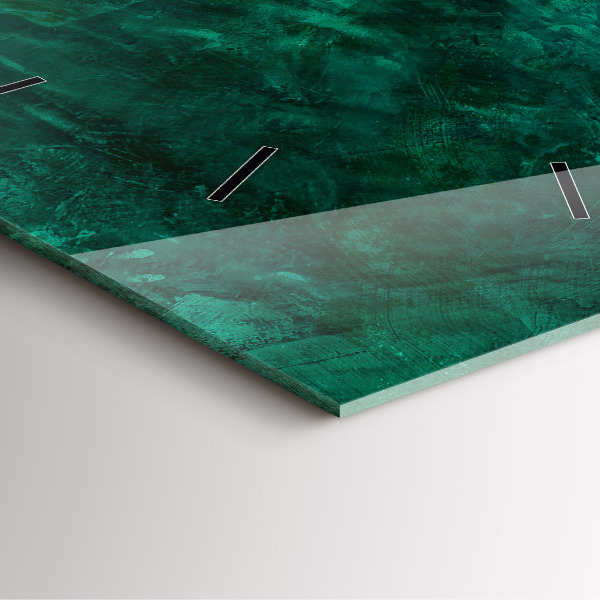 Square wall clock Emerald wall