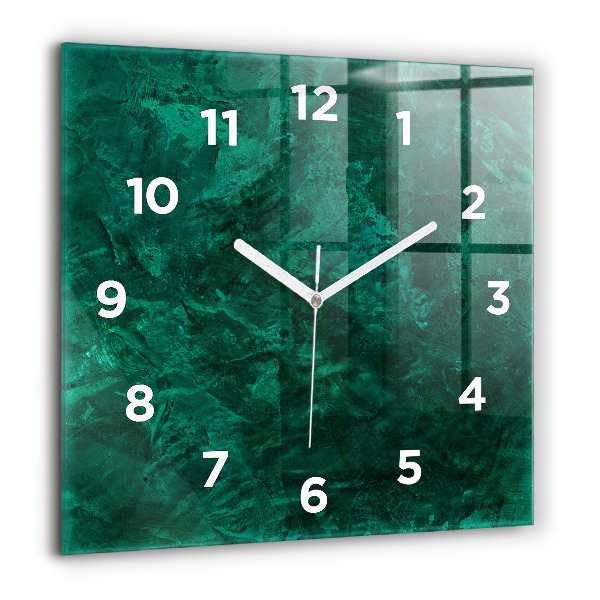 Square wall clock Emerald wall
