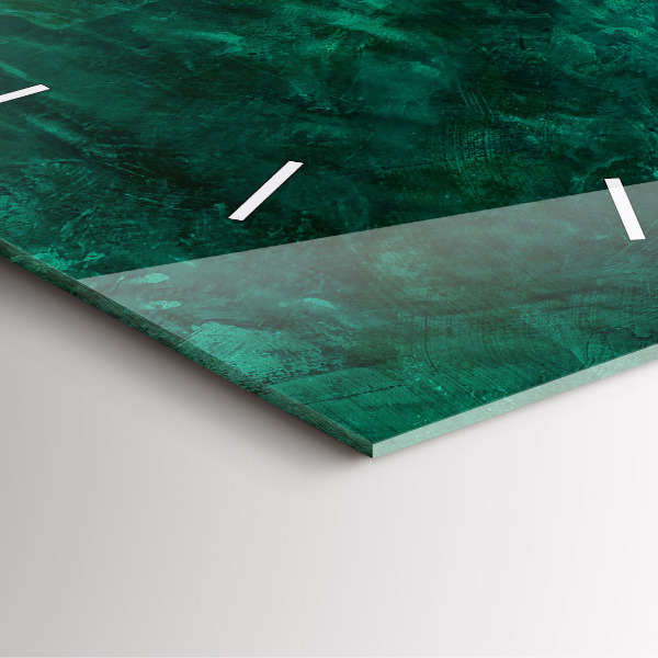 Square wall clock Emerald wall