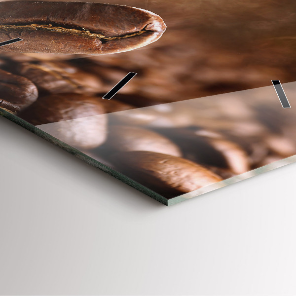 Square wall clock Coffee beans