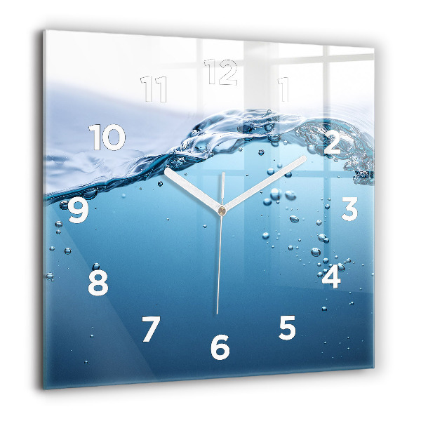 Square wall clock Underwater view