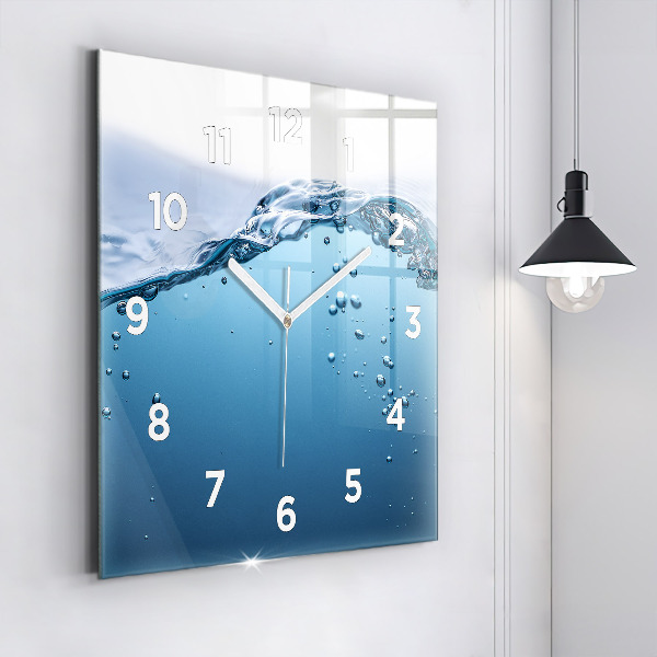 Square wall clock Underwater view