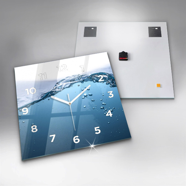 Square wall clock Underwater view