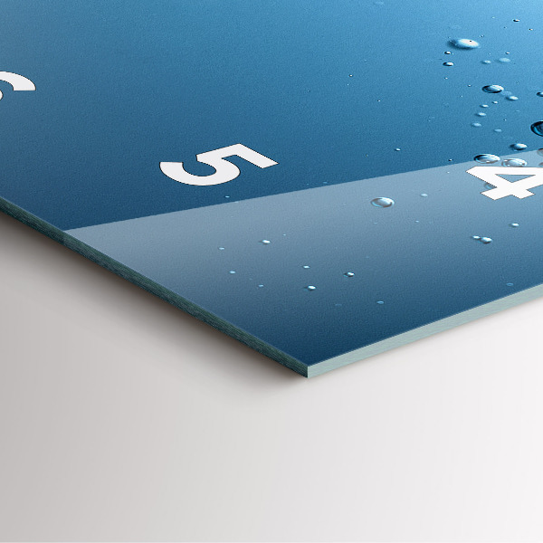 Square wall clock Underwater view