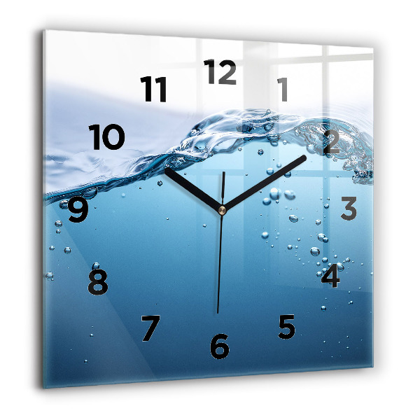 Square wall clock Underwater view