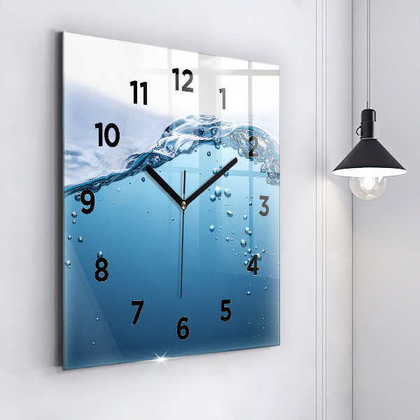 Square wall clock Underwater view
