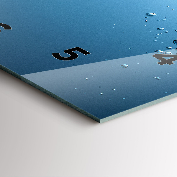 Square wall clock Underwater view