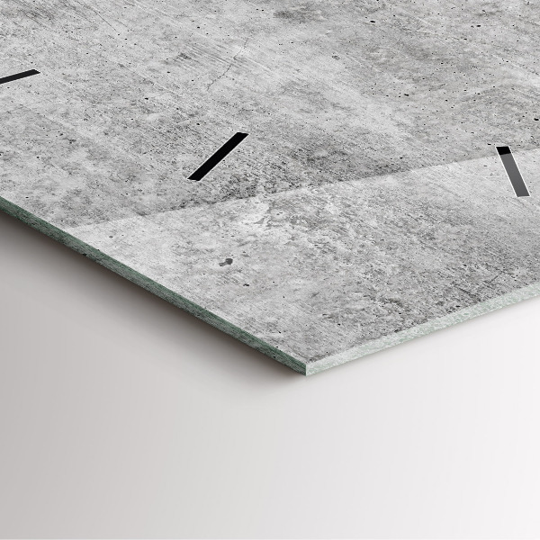 Square wall clock Raw wall