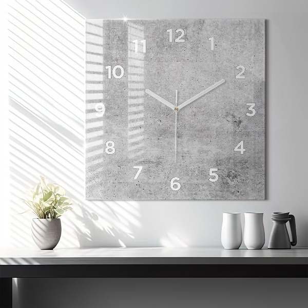 Square wall clock Raw wall