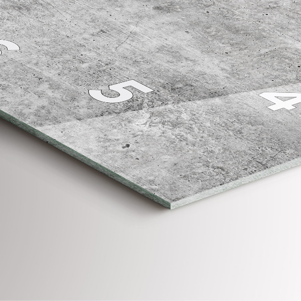 Square wall clock Raw wall