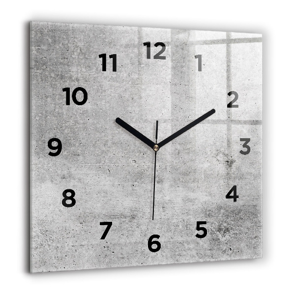 Square wall clock Raw wall