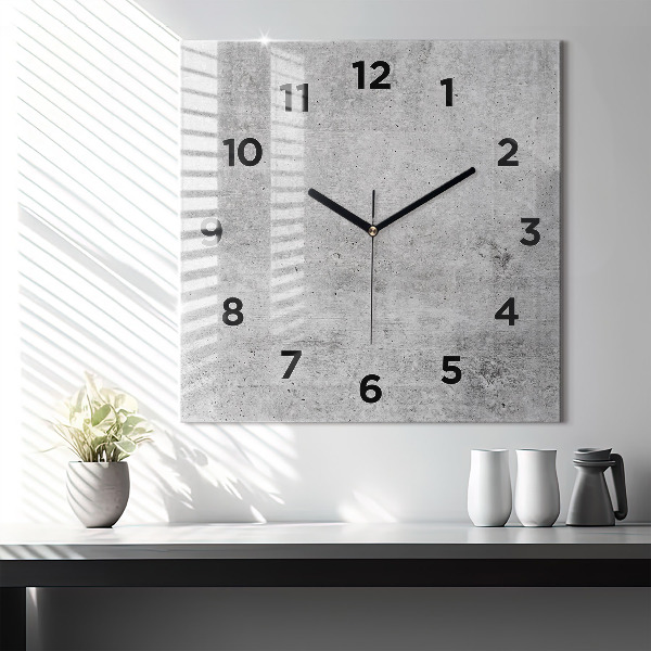 Square wall clock Raw wall