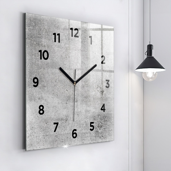 Square wall clock Raw wall