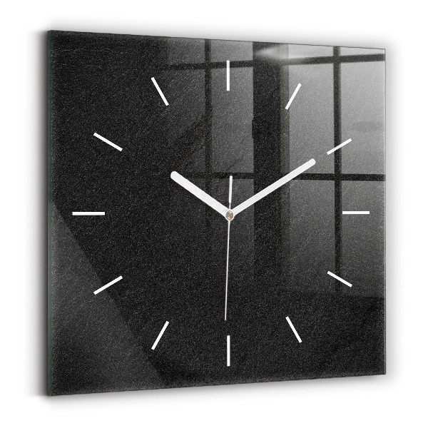 Square wall clock Dark rock