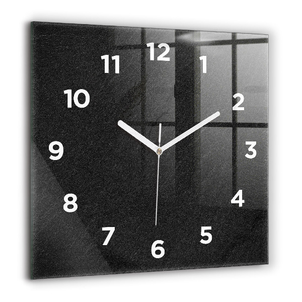 Square wall clock Dark rock