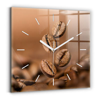 Square wall clock Abstract colors