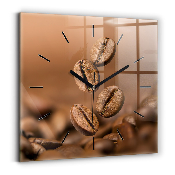Square wall clock Abstract colors