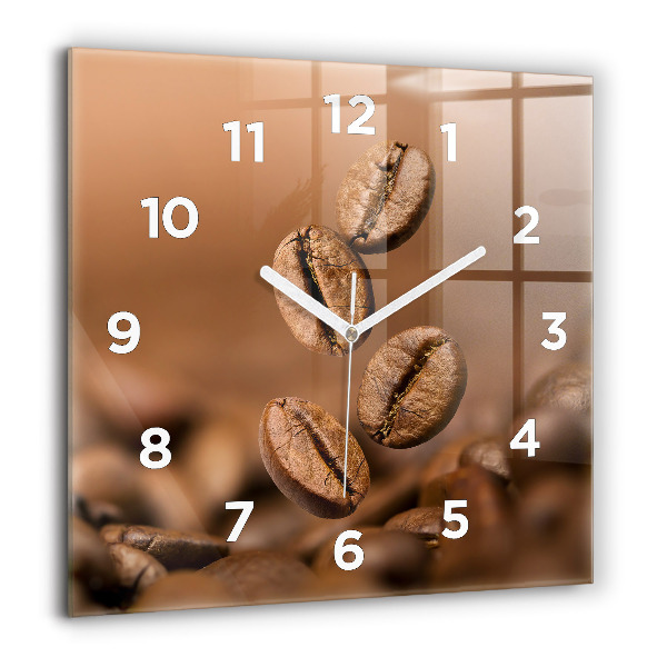 Square wall clock Abstract colors