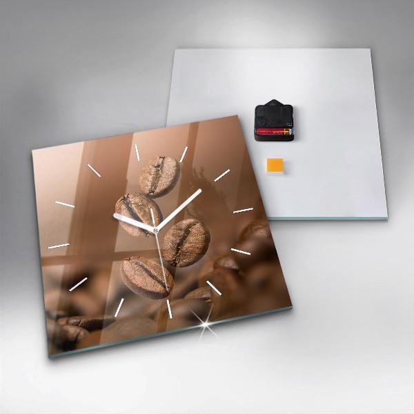 Square wall clock Abstract colors