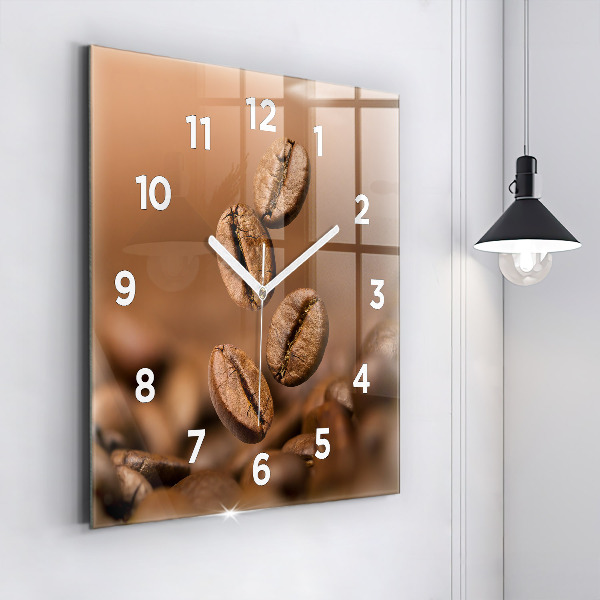 Square wall clock Abstract colors