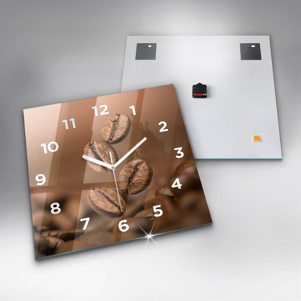 Square wall clock Abstract colors