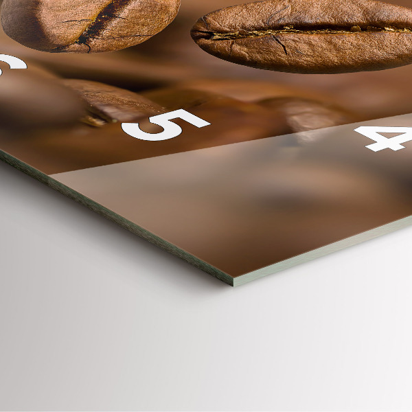 Square wall clock Abstract colors