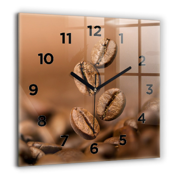 Square wall clock Abstract colors