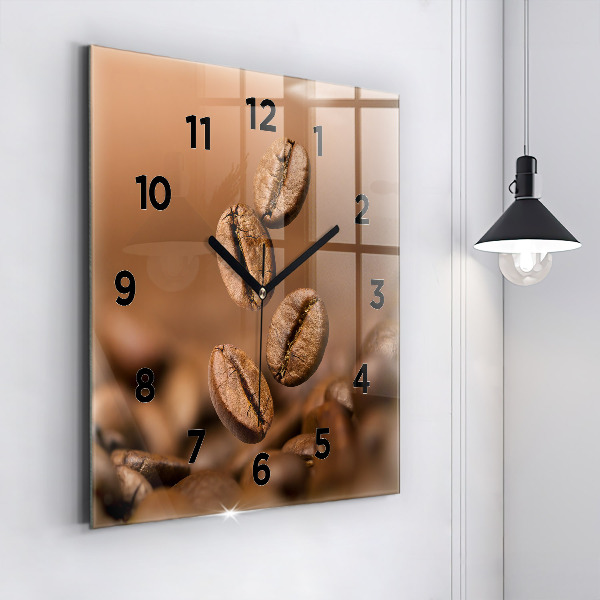 Square wall clock Abstract colors