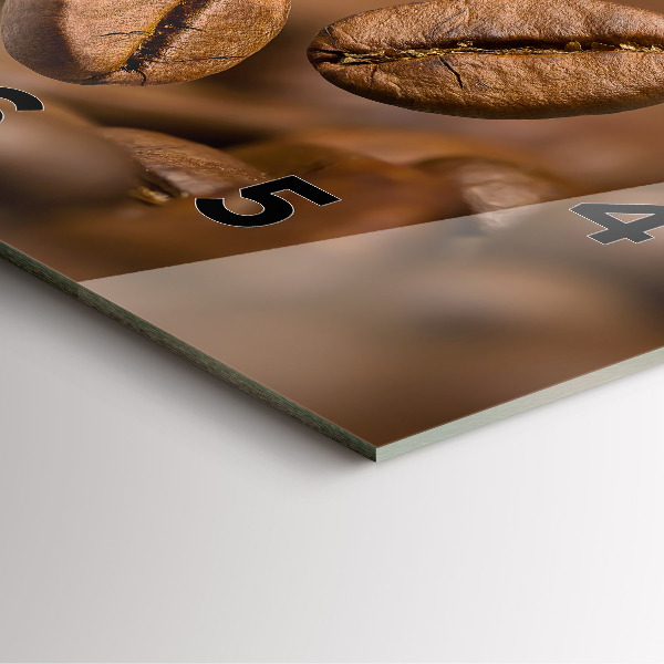 Square wall clock Abstract colors